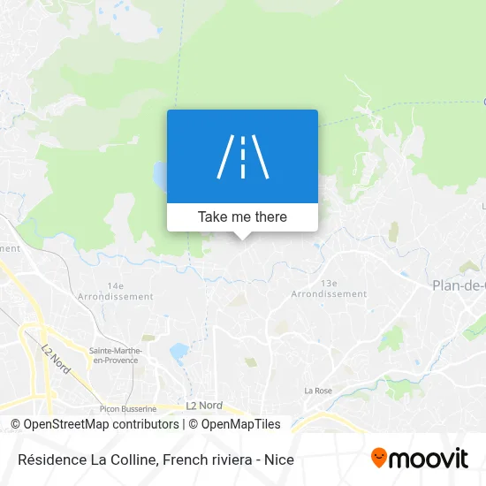 Résidence La Colline map
