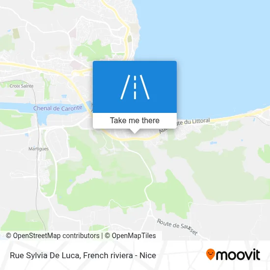 Rue Sylvia De Luca map