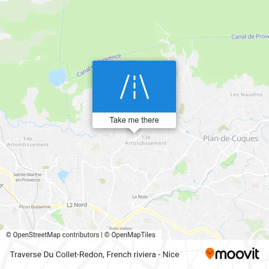 Traverse Du Collet-Redon map