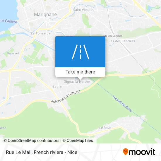 Mapa Rue Le Mail