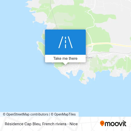 Résidence Cap Bleu map