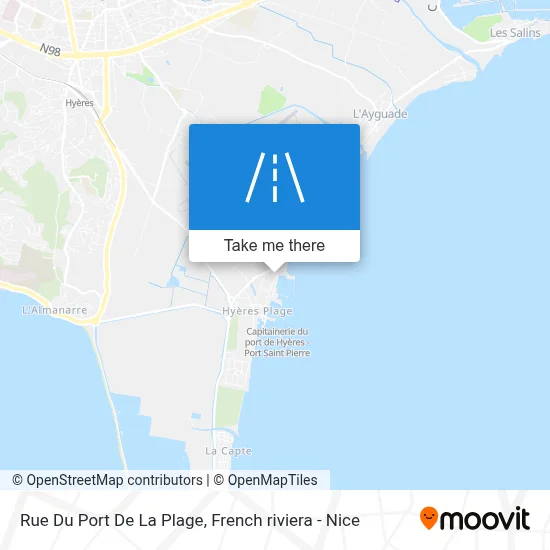 Rue Du Port De La Plage map