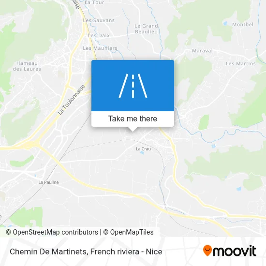 Chemin De Martinets map