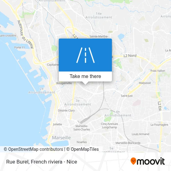 Mapa Rue Burel
