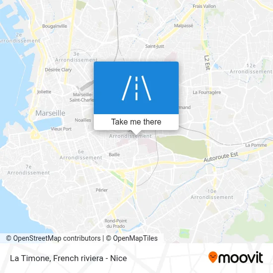 La Timone map
