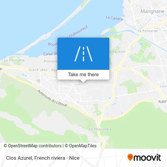 Clos Azurel map