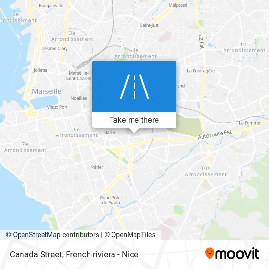Rue Du Canada map