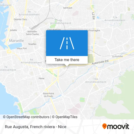 Rue Augusta map
