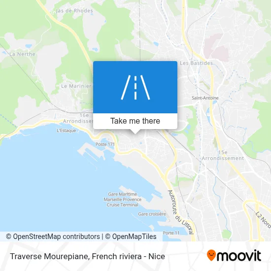 Traverse Mourepiane map