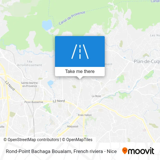 Rond-Point Bachaga Boualam map