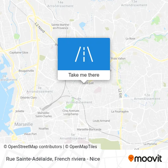 Rue Sainte-Adélaïde map