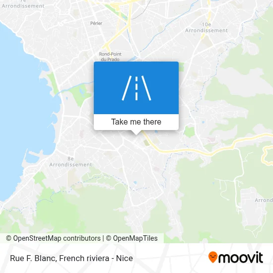 Mapa Rue F. Blanc
