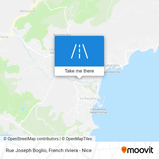 Mapa Rue Joseph Boglio