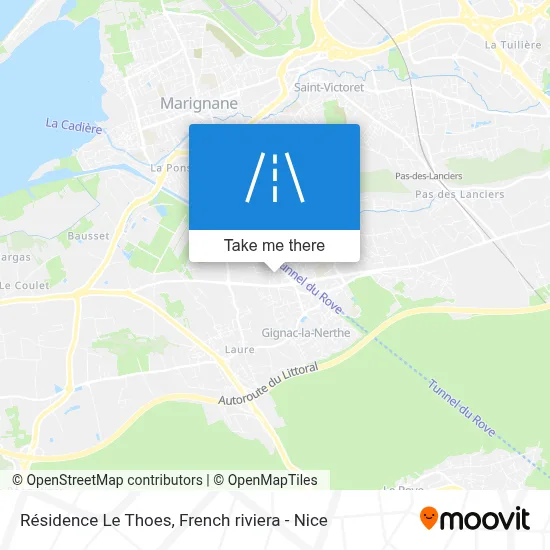 Résidence Le Thoes map