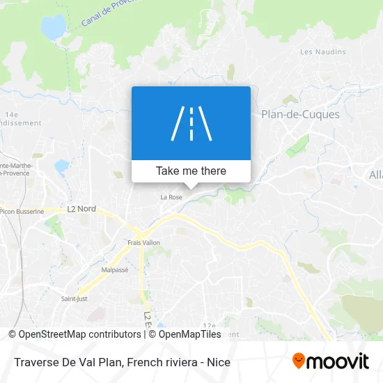Traverse De Val Plan map