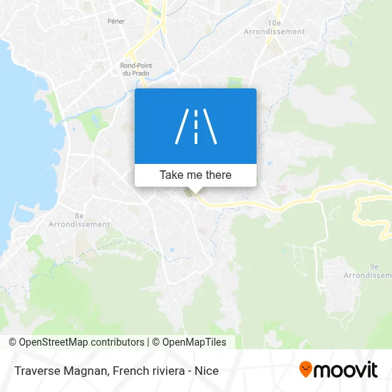 Traverse Magnan map