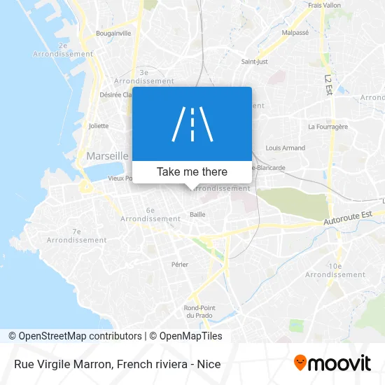 Rue Virgile Marron map