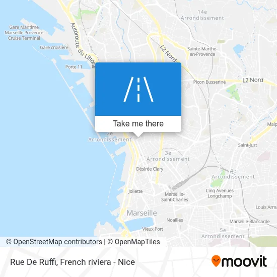 Mapa Rue De Ruffi