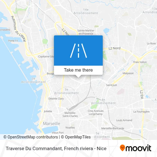 Traverse Du Commandant map