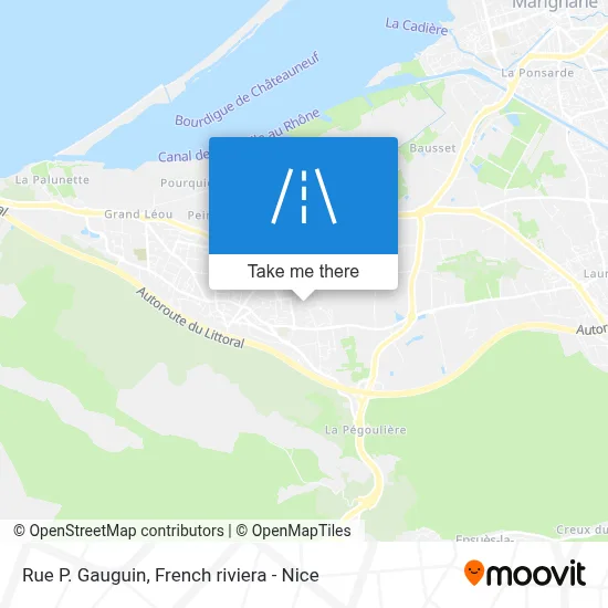 Rue P. Gauguin map