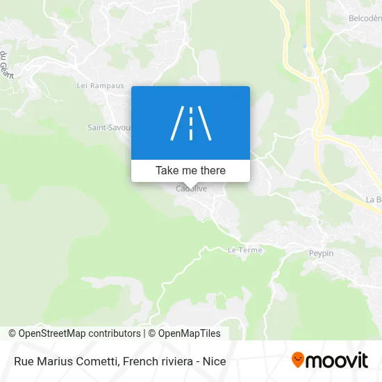 Rue Marius Cometti map