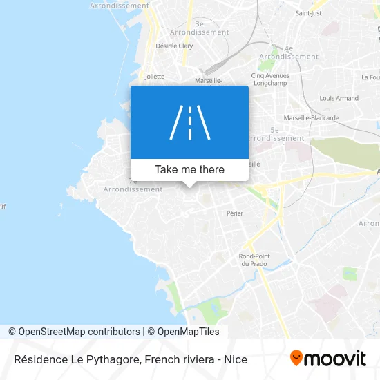 Résidence Le Pythagore map
