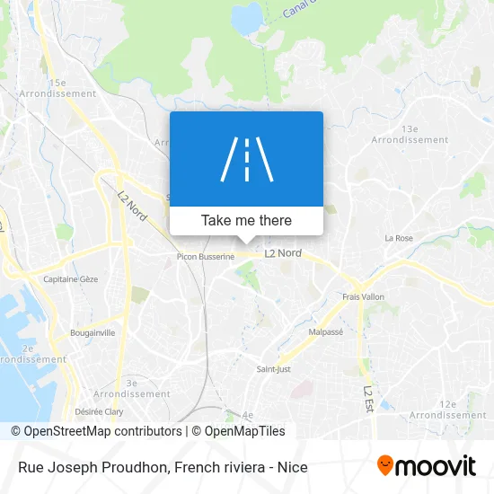 Mapa Rue Joseph Proudhon