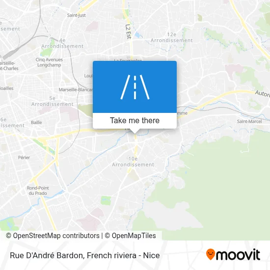 Rue D'André Bardon map