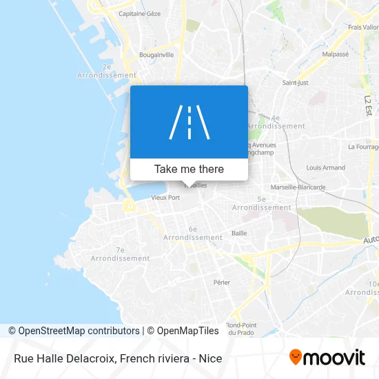 Rue Halle Delacroix map