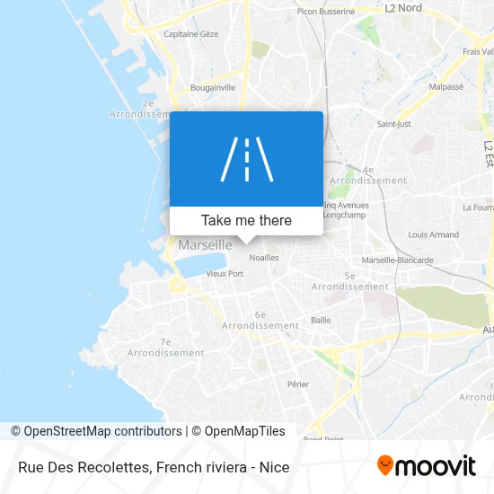 Mapa Rue Des Recolettes