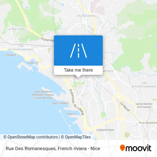 Mapa Rue Des Romanesques