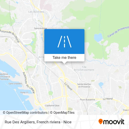 Mapa Rue Des Argiliers