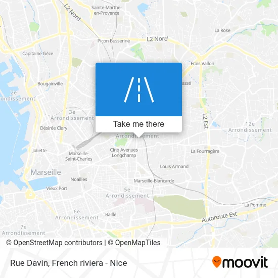 Mapa Rue Davin