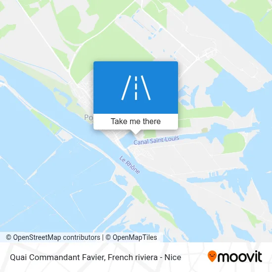 Quai Commandant Favier map