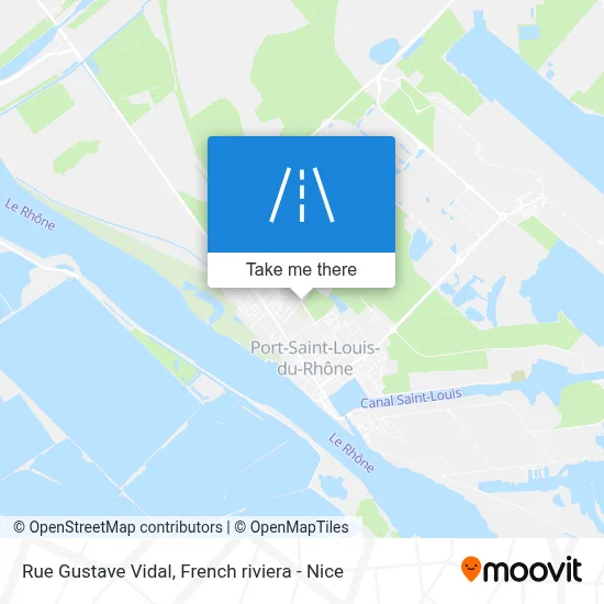 Mapa Rue Gustave Vidal
