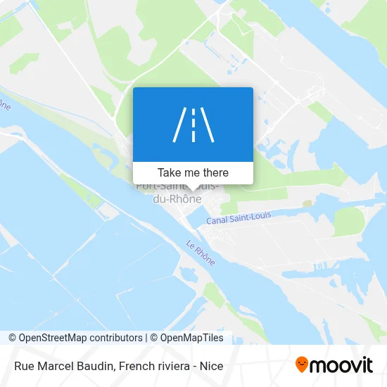 Mapa Rue Marcel Baudin