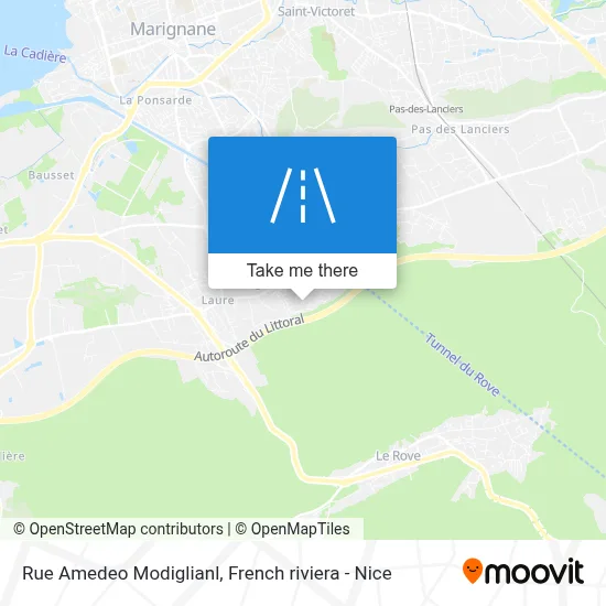 Rue Amedeo Modiglianl map
