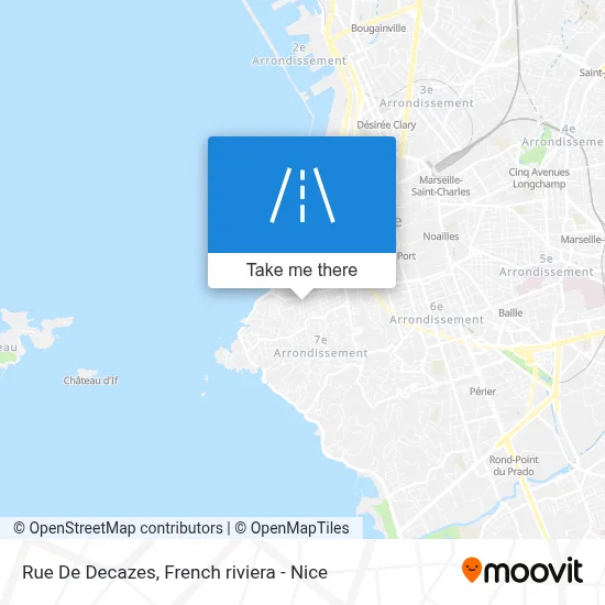 Mapa Rue De Decazes