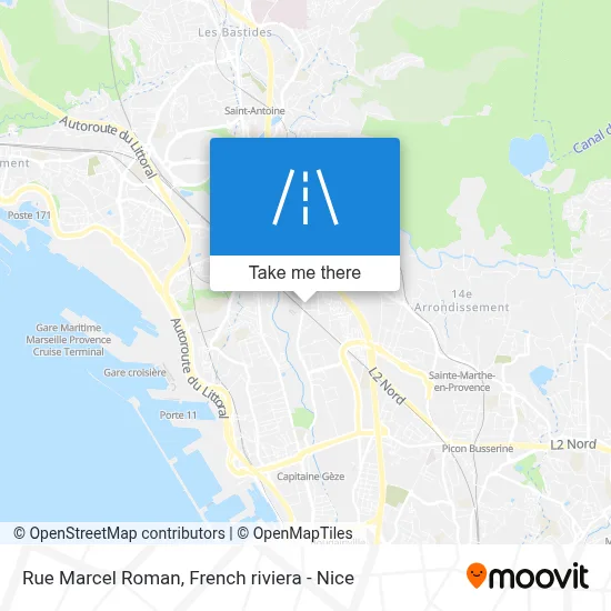 Mapa Rue Marcel Roman