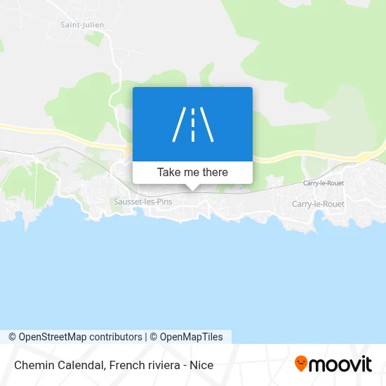 Chemin Calendal map