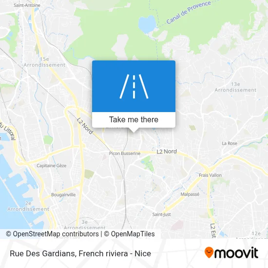 Rue Des Gardians map