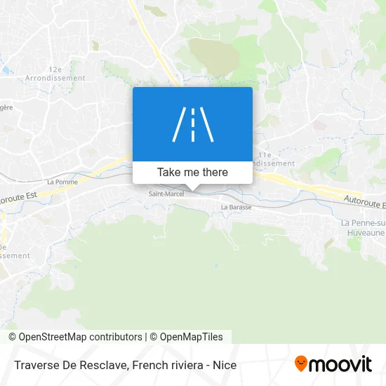 Traverse De Resclave map