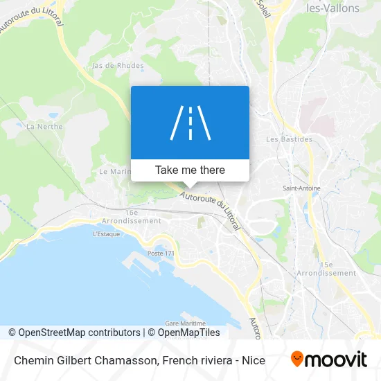 Mapa Chemin Gilbert Chamasson