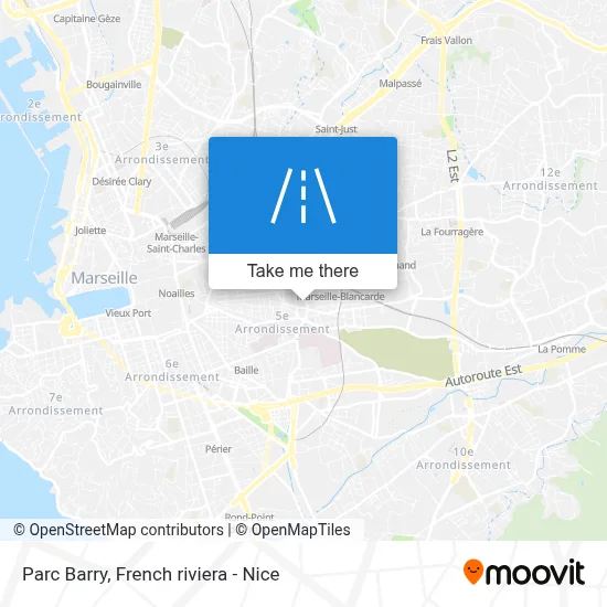 Parc Barry map