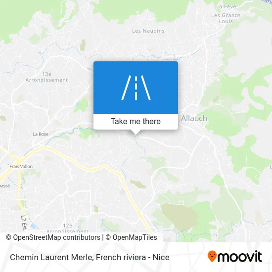 Chemin Laurent Merle map