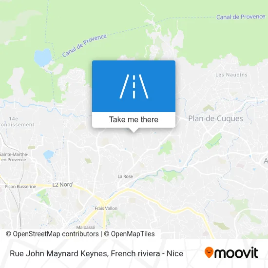 Mapa Rue John Maynard Keynes