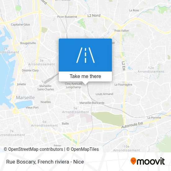 Rue Boscary map