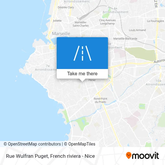 Mapa Rue Wulfran Puget