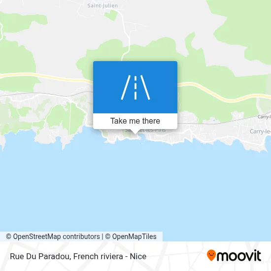 Mapa Rue Du Paradou