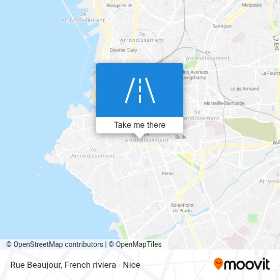 Rue Beaujour map